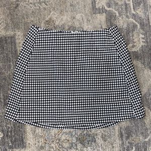 Urban Outfitters Black and White Plaid Skirt
